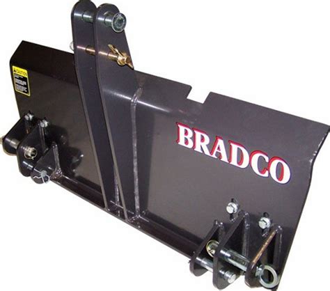 bradco 3 point to skid steer adapter|bradco skid steer attachment.